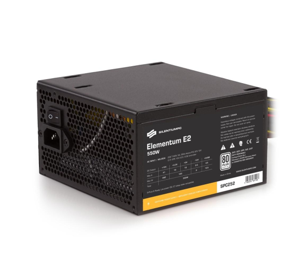 SilentiumPC Elementum E2 550W 80 Plus (BULK) - 535519 - zdjęcie 2